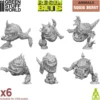 Green Stuff World: Squig beasts (6 elementów)