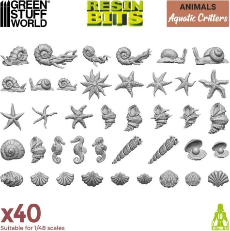 Green Stuff World: Stworzenia wodne (40 elementów)