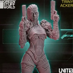 Green Stuff World: UNIT9 Cyberpunk - Triny Acker 54mm