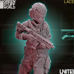 Green Stuff World: UNIT9 Cyberpunk - Lace 54mm
