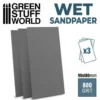 Green Stuff World: Wodny papier ścierny 800 - 3 szt. (WET Sandpaper)