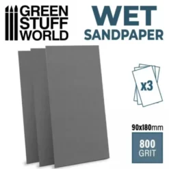 Green Stuff World: Wodny papier ścierny 800 - 3 szt. (WET Sandpaper)