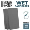 Green Stuff World: Wodny papier ścierny 400 - 3 szt. (WET Sandpaper)