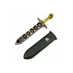 Grim Dagger Dice Case/Holder with sheath cover-Gold