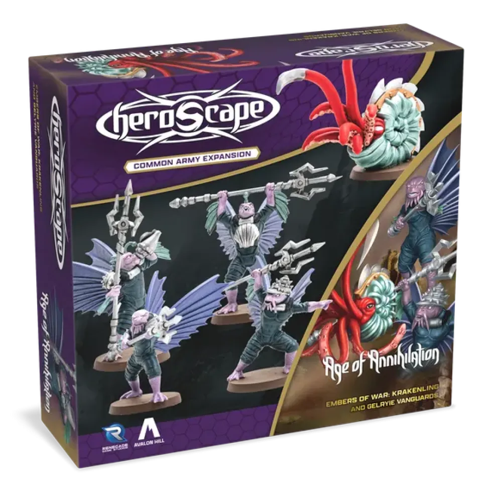 Heroscape: Krakenling and Gelryie Vanguards Common Army Expansion