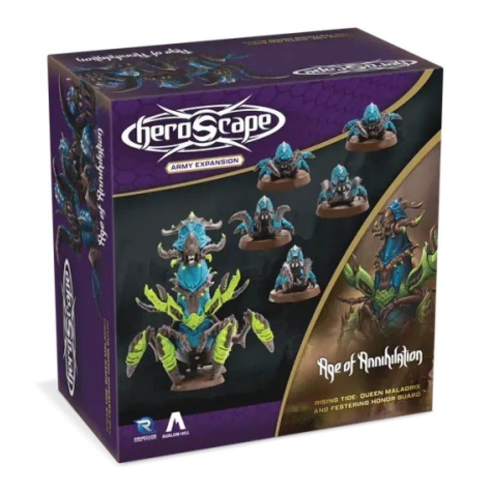 Heroscape: Rising Tide – Queen Maladrix and Festering Honor Guard Army Expansion