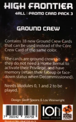 High Frontier 4 All: Promo Card Pack 3 – Crew