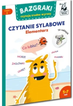 Kapitan Nauka: Bazgraki czytają trudne wyrazy. Czytanie sylabowe. Elementarz