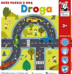 Kapitan Nauka: Duże puzzle z grą - Droga 3+
