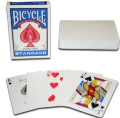 Karty do gry Bicycle: Blank Back - niebieskie