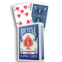 Karty do gry Bicycle: 4 Index (+4 Routines) - Blue Back