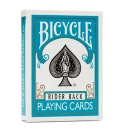 Karty do gry Bicycle: Rider back - turkusowy