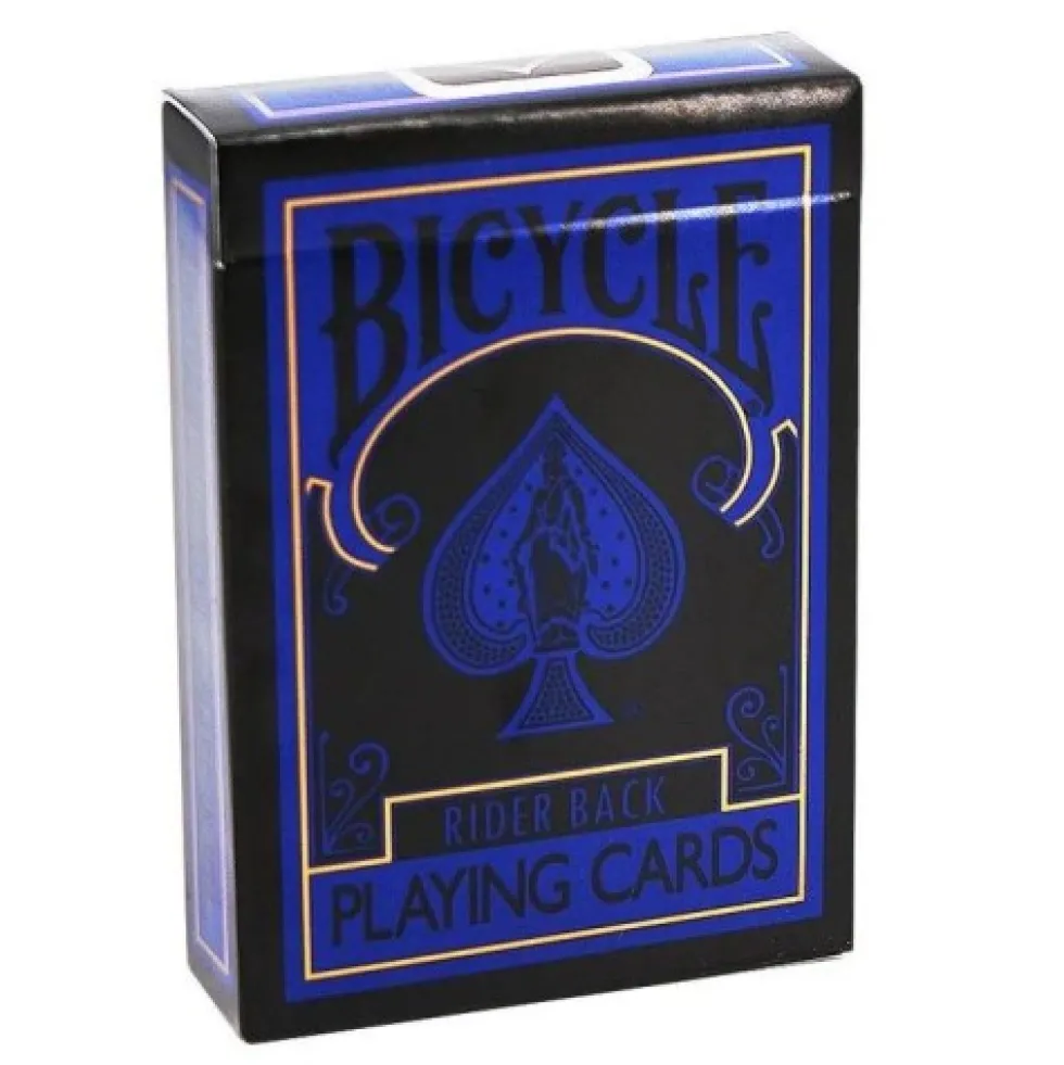 Karty do gry Bicycle: Rider Back Reverse (niebieskie i czarne)