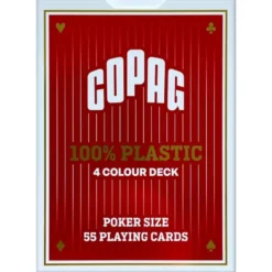 Karty do gry: Copag 4 Colour Poker - czerwone
