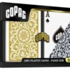 Karty do gry Copag: Elite - zestaw plastikowych kart do pokera (czarny/złoty) REGULAR