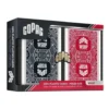 Karty do gry Copag: Wsop Ju Face - zestaw plastikowych kart do pokera (czerwony/niebieski) JUMBO
