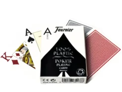 Karty do gry Fournier: 2800 100% Plastic Jumbo - niebieskie
