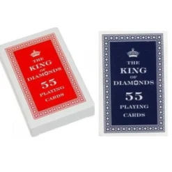 Karty do gry King of Diamonds 55 Cards Trefl czerwone