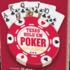 Karty do gry Texas Hold'em Poker - Casino Quality 100% Plastic - czerwona talia