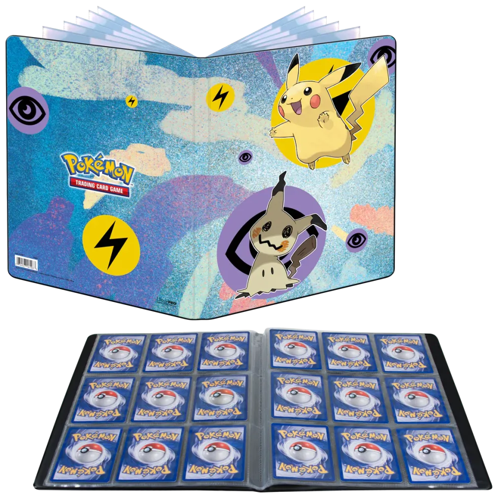 Klaser Ultra-Pro: Pokémon Portfolio 9-Pocket na 90 kart - Pikachu & Mimikyu