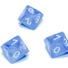 Kości Chessex - kostka k10 Borealis Sky Blue/white - Luminary (świecące w ciemnościach)