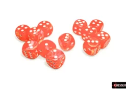 Kości Chessex - kostka k6 16mm Festive Dahlia/white