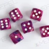 Kości Chessex - kostka k6 16mm Festive Violet/white