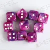 Kości Chessex - kostka k6 12mm Festive Violet/white