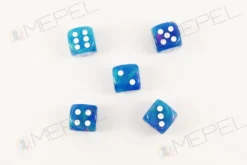 Kości Chessex - kostka k6 16mm Festive Waterlily/white