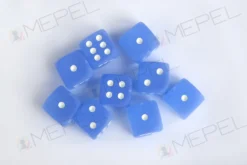 Kości Chessex - kostka k6 12mm Frosted Blue/white