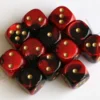 Kości Chessex - kostka k6 16mm Gemini Black-Blue/gold