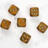 Kości Chessex - kostka k6 16mm Glitter Gold/silver