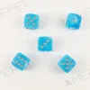 Kości Chessex - kostka k6 16mm Luminary Sky/silver (świecące w ciemnościach)