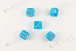 Kości Chessex - kostka k6 16mm Luminary Sky/silver (świecące w ciemnościach)