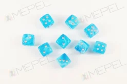 Kości Chessex - kostka k6 12mm Luminary Sky/silver (świecące w ciemnościach)
