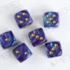 Kości Chessex - kostka k6 16mm Lustrous Purple/gold