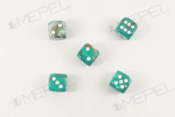 Kości Chessex - kostka k6 16mm Marble Oxi‑Copper/white