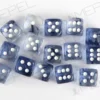 Kości Chessex - kostka k6 12mm Nebula Black/white