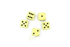 Kości Chessex - kostka k6 16mm Opaque Pastel Yellow/black