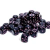 Kości Chessex - kostka k6 12mm - Opaque Black/pink