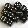 Kości Chessex - kostka k6 16mm Opaque Black/white