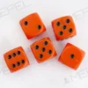 Kości Chessex - kostka k6 16mm Opaque Orange/black