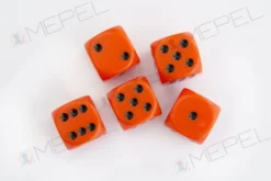 Kości Chessex - kostka k6 16mm Opaque Orange/black
