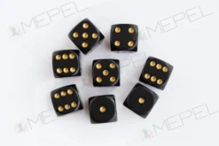 Kości Chessex - kostka k6 12mm Opaque Orange/black