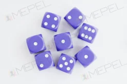 Kości Chessex - kostka k6 12mm Opaque Purple/white
