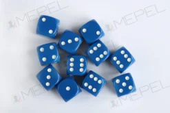 Kości Chessex - kostka k6 12mm Opaque Blue/white