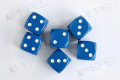 Kości Chessex - kostka k6 16mm Opaque White/black
