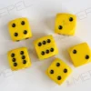 Kości Chessex - kostka k6 16mm Opaque Yellow/black