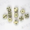 Kości Chessex - kostka k6 12mm Opaque Ivory/black