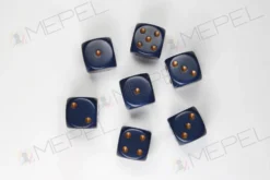 Kości Chessex - kostka k6 16mm Opaque Dusty Blue/gold
